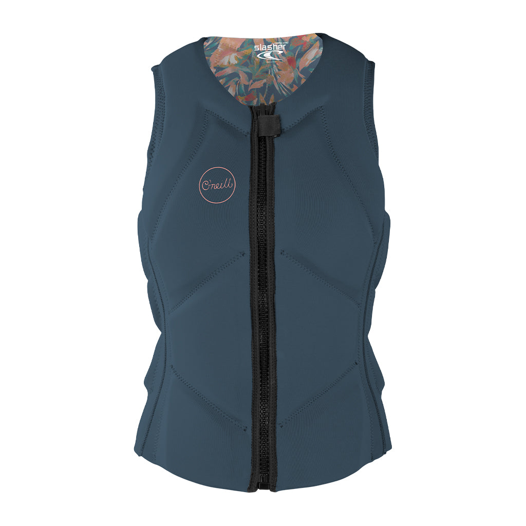 Wms Slasher B Comp Vest - Copenblue/Paintedtropics