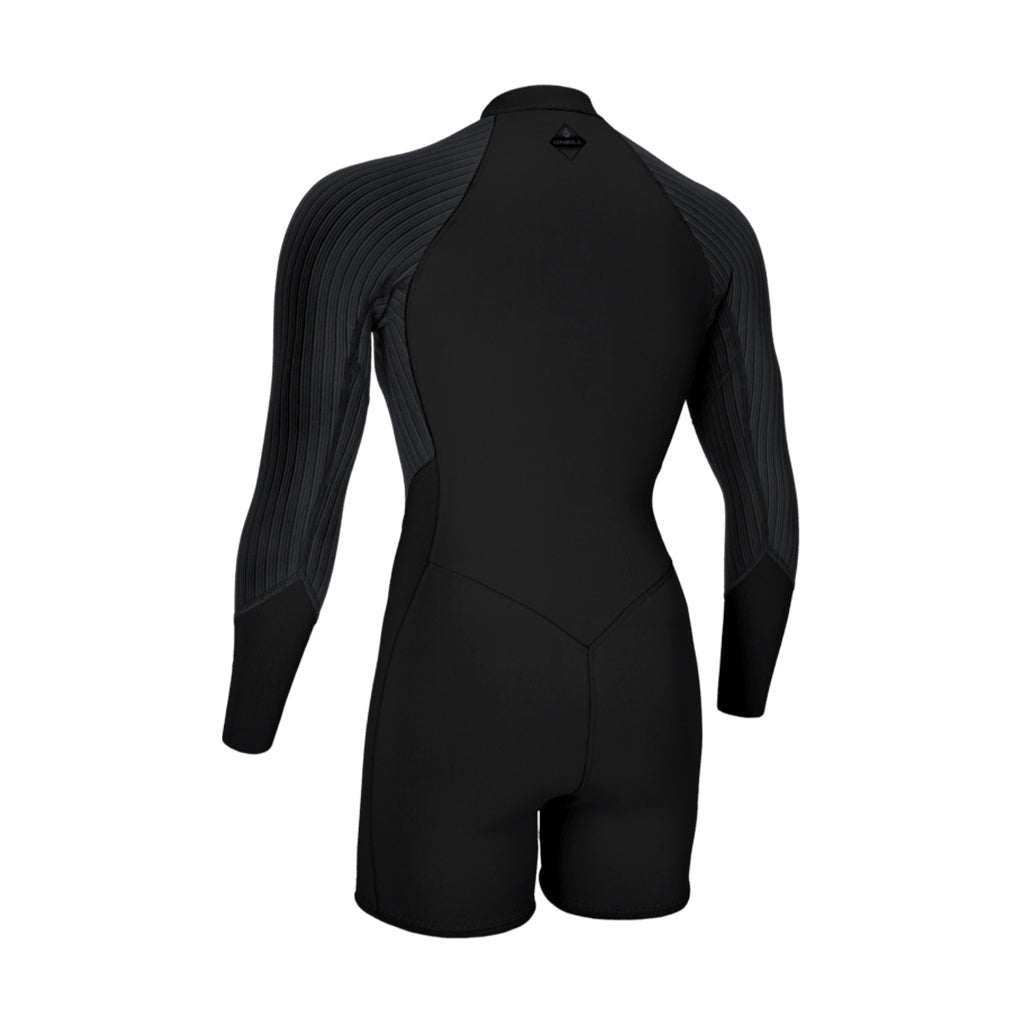 Wms Hyperfreak 2/1.5 Front Zip L/S Spring - Black/Black