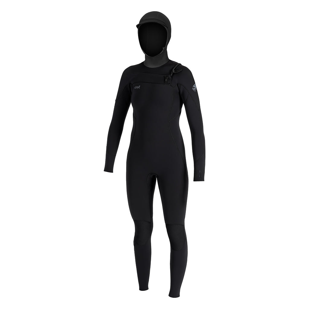 Wms Epic 6/4 Chest Zip w/Hood - Blk/Blk/Blk
