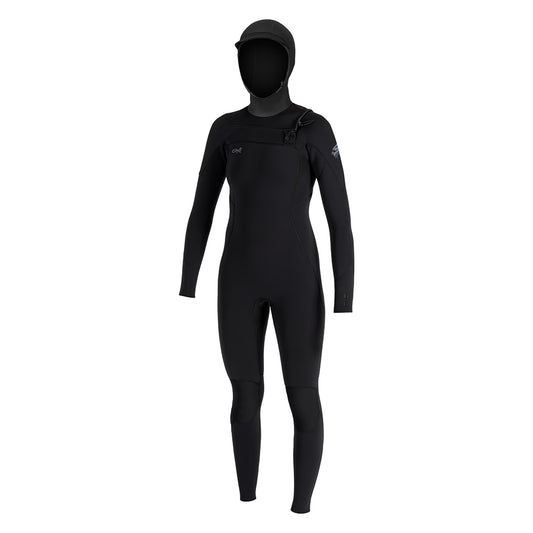 Wms Epic 6/4 Chest Zip w/Hood - Blk/Blk/Blk