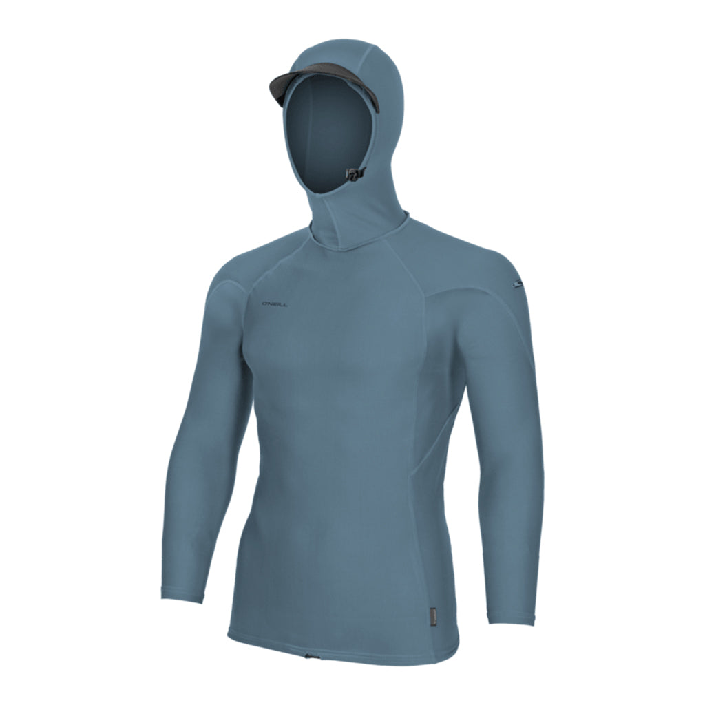 Hyperfreak Skins L/S Rash Guard W/Hood - Bluefusion/Bluefusion