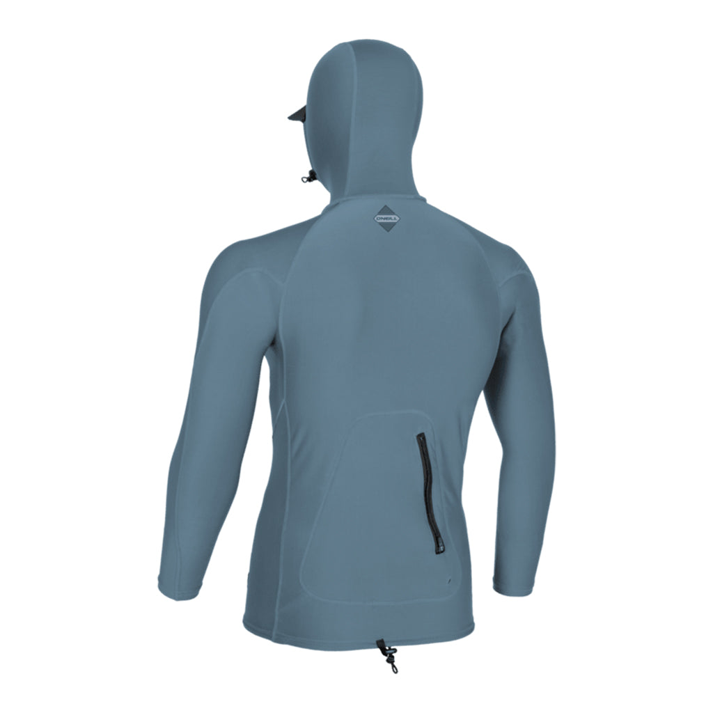 Hyperfreak Skins L/S Rash Guard W/Hood - Bluefusion/Bluefusion
