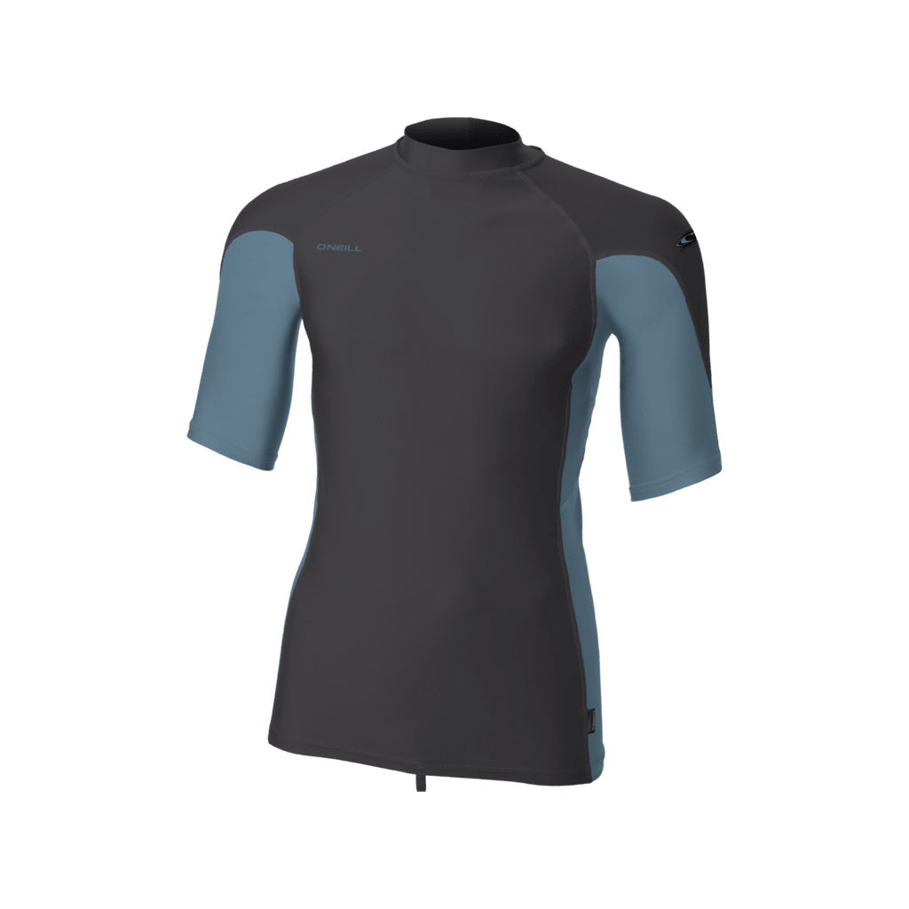 Hyperfreak Skins S/S Rash Guard - Temperedsteel/Bluefusion