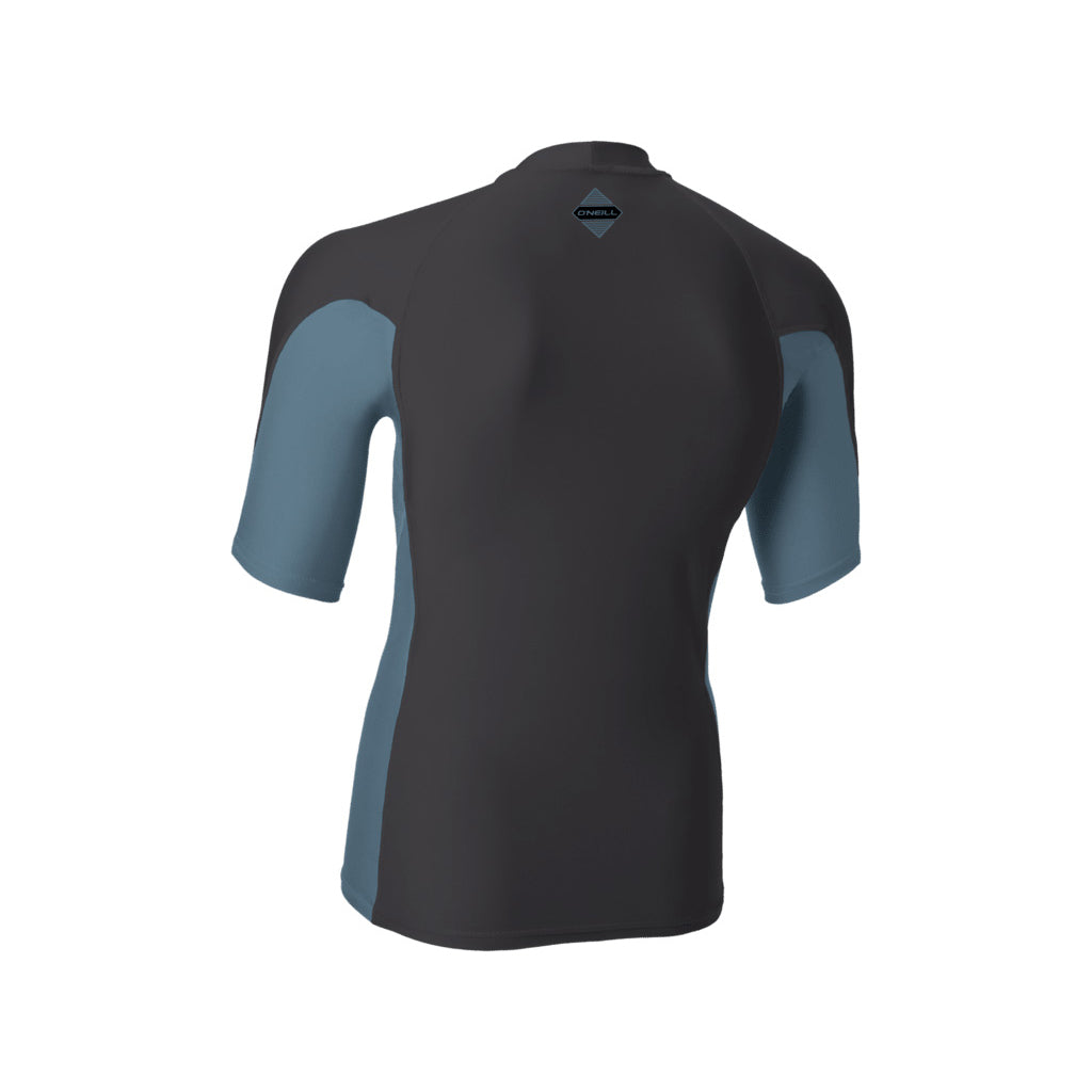 Hyperfreak Skins S/S Rash Guard - Temperedsteel/Bluefusion