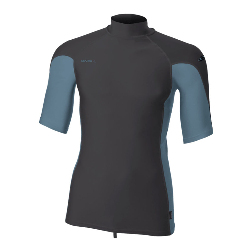 Hyperfreak Skins S/S Turtleneck Rash Guard - Temperedsteel/Bluefusion