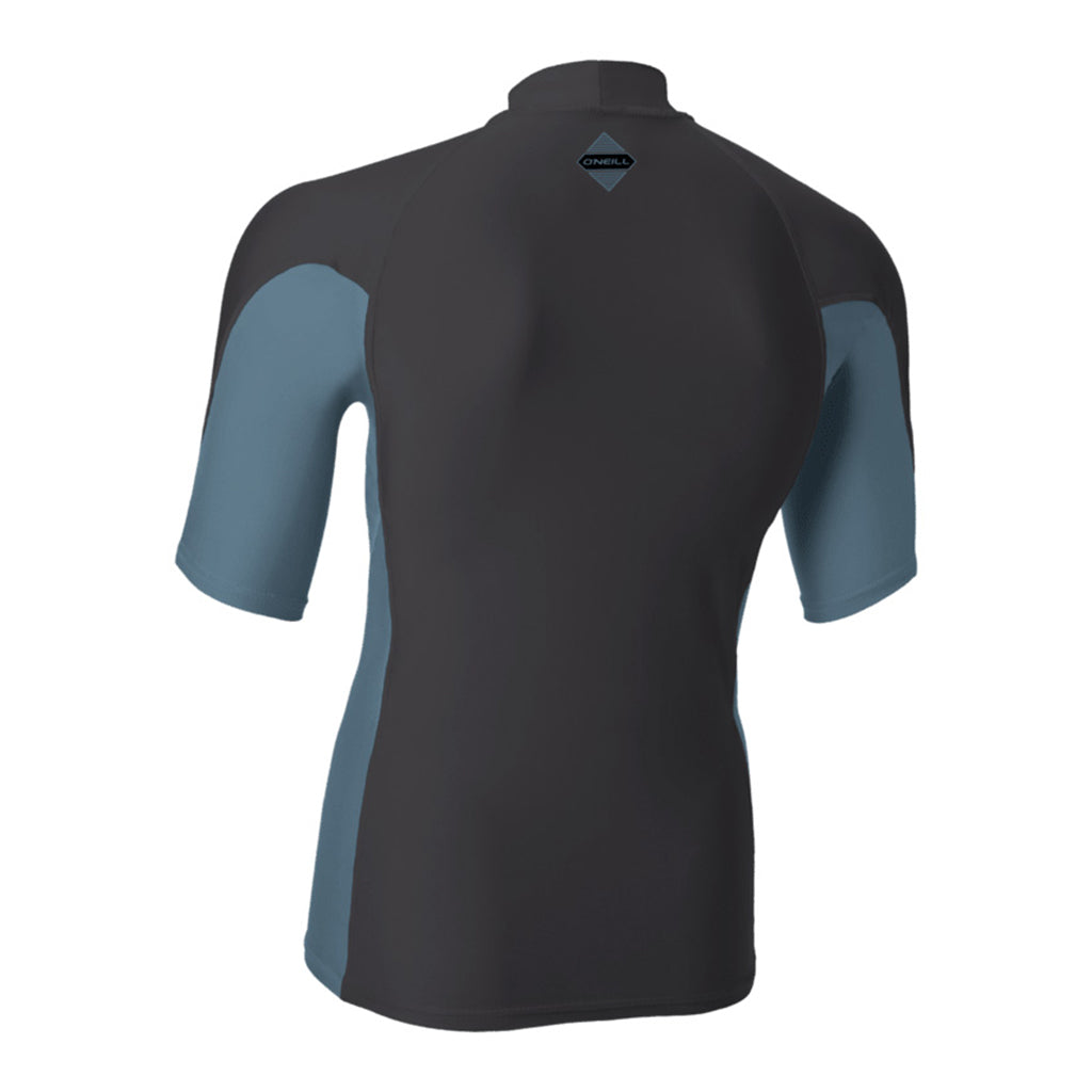 Hyperfreak Skins S/S Turtleneck Rash Guard - Temperedsteel/Bluefusion
