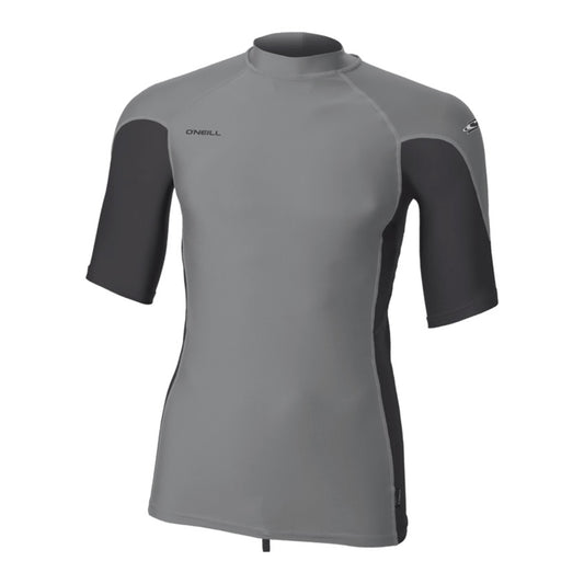 Youth Hyperfreak Skins S/S Rash Guard - Smoke/Temperedsteel