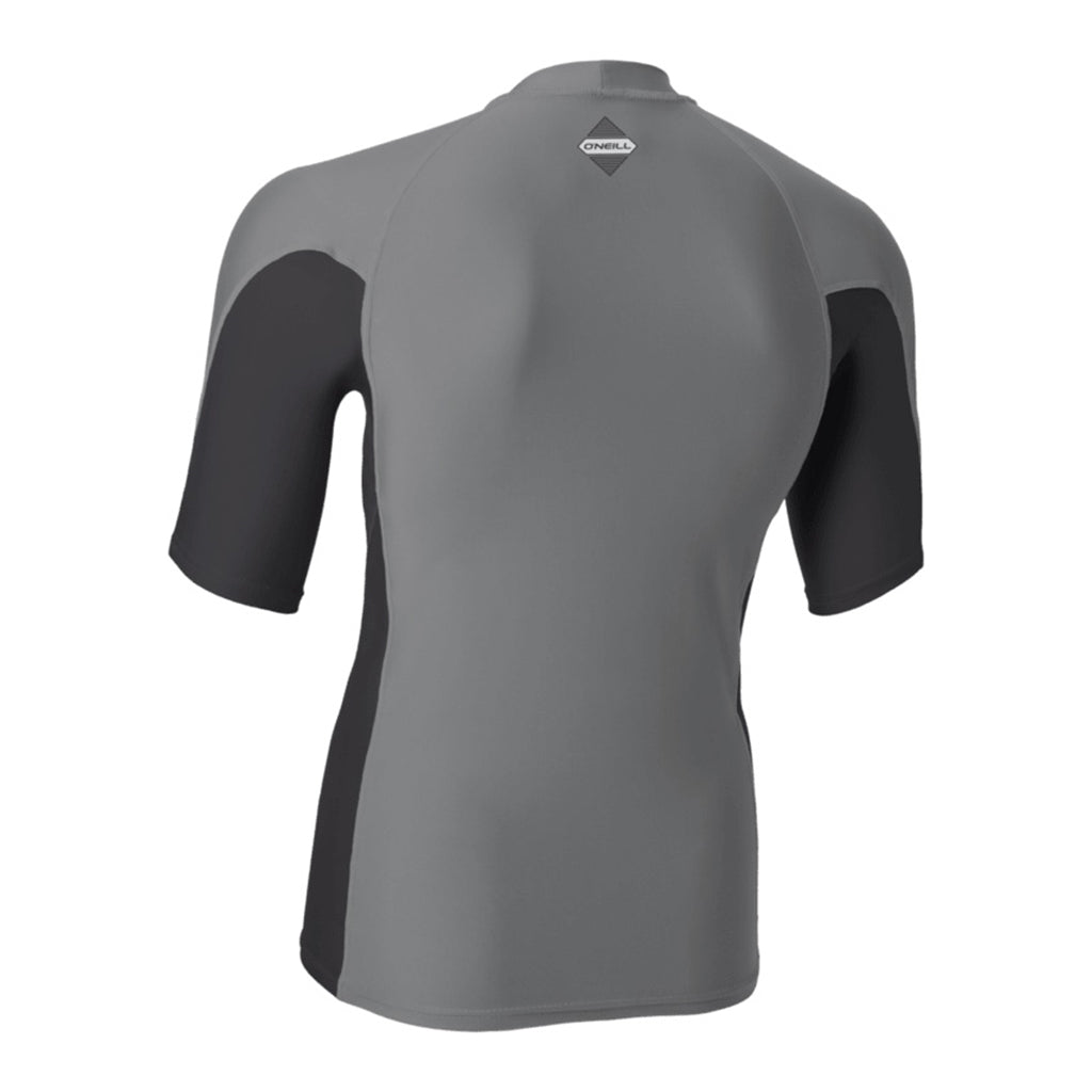 Youth Hyperfreak Skins S/S Rash Guard - Smoke/Temperedsteel