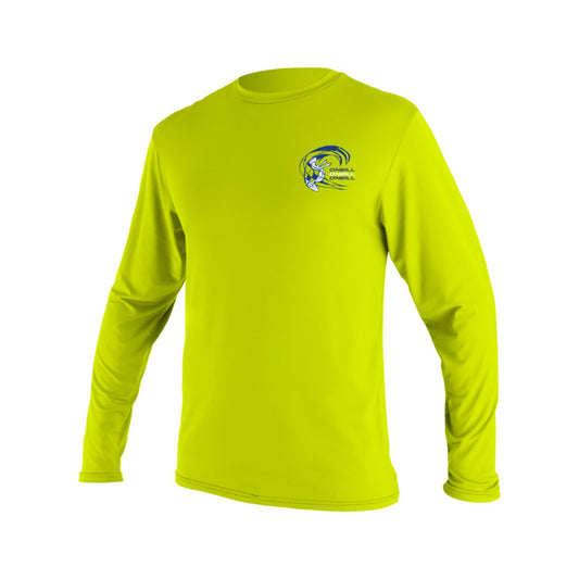 Child Basic Skins L/S Sun Shirt - Lime