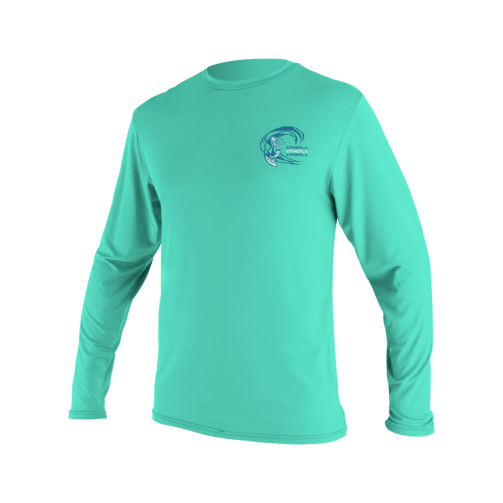 Child Basic Skins L/S Sun Shirt - Light Aqua