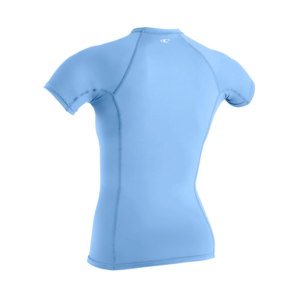 Wms Basic Skins S/S Rash Guard - Azurine