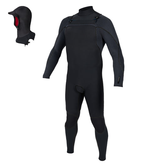Mutant 4/3+ Chest Zip Full w/Hood - Blk/Blk