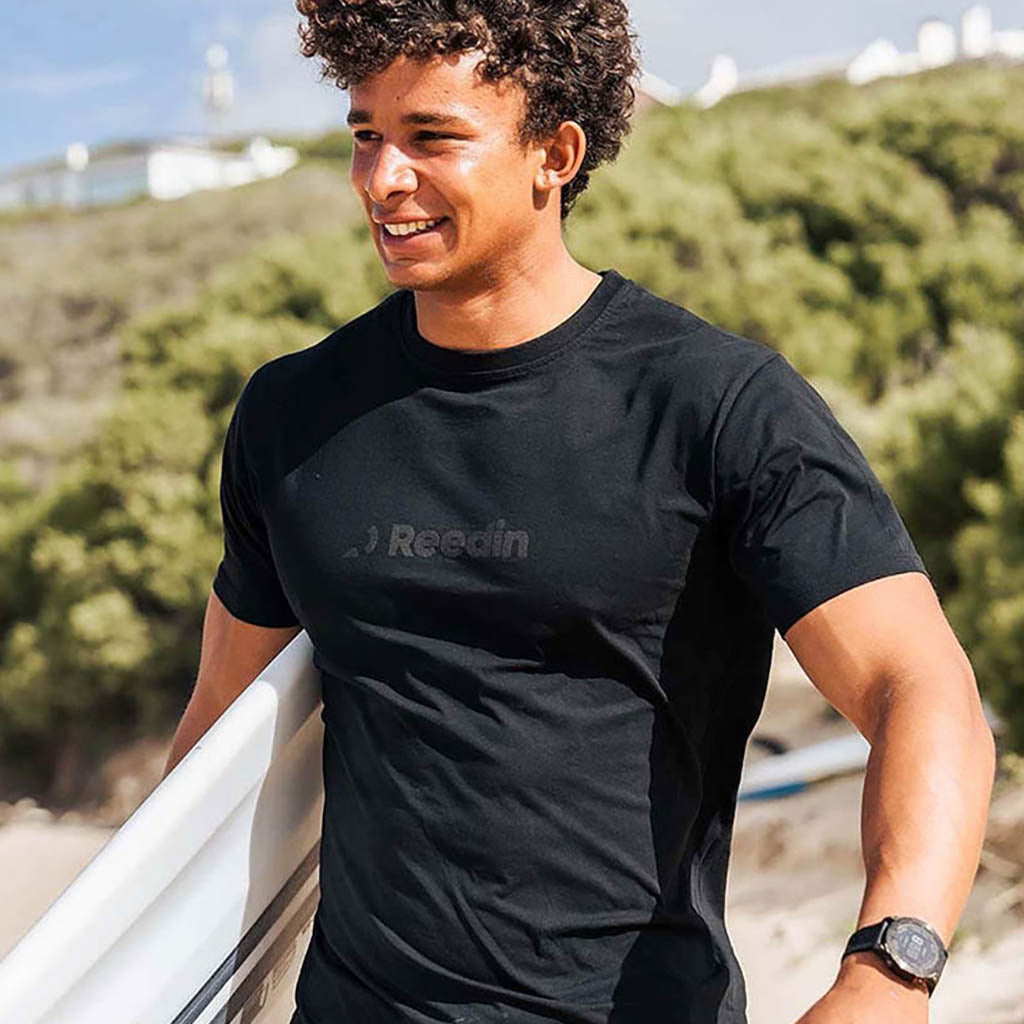 Logo tee Black tone on tone