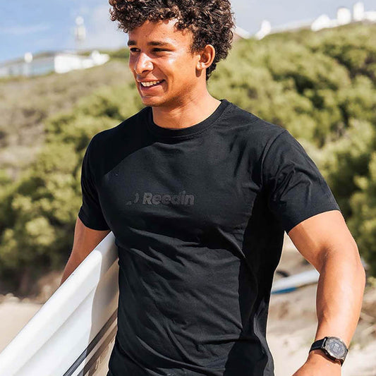Logo tee Black tone on tone